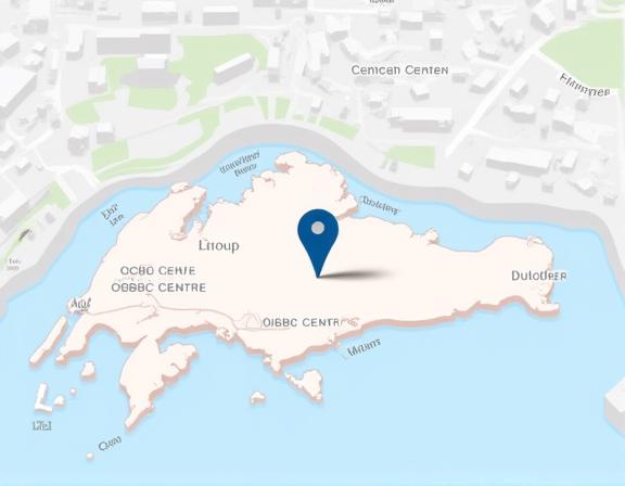 A map showing the location of Straits Abode's office in the Central Area of Singapore.